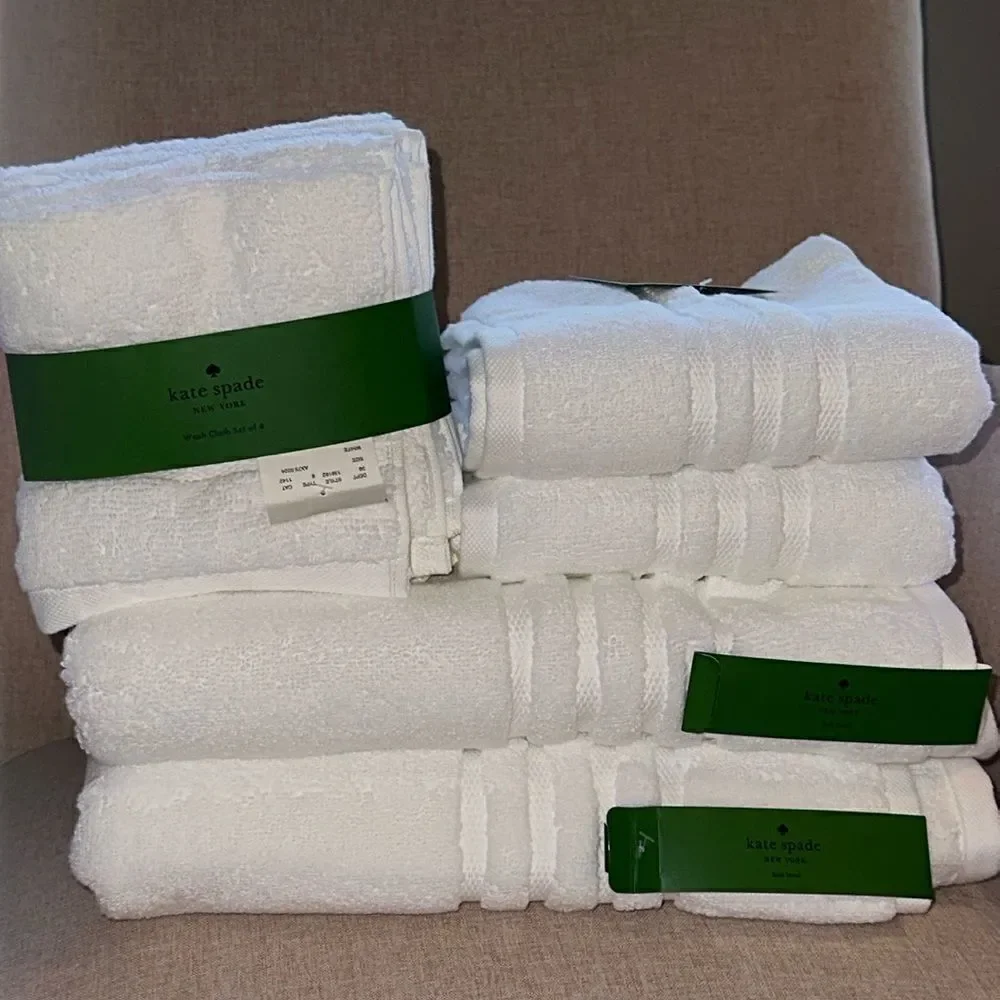 Kate ♠️ Spade Harrington Towel Set set of 8!
